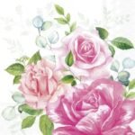 Decoupage Paper Napkins - Beverly White