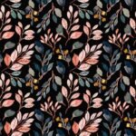 Decoupage Paper Napkins - Dark Floral Pattern