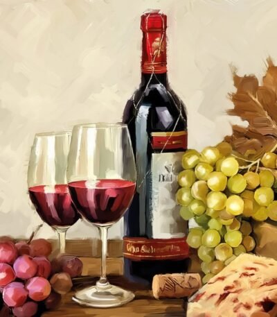 Decoupage Paper Napkins - Wine & Grapes