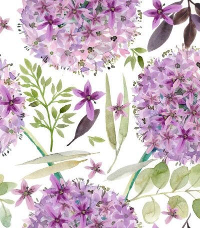 Decoupage Paper Napkins - Purple Vintage Flowers