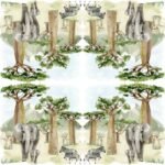 Decoupage Paper Napkins - Baobab Scenery