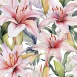 Decoupage Paper Napkins - Light Pink Lilies