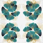 Decoupage Paper Napkins - Gold And Emerald Ginkgo