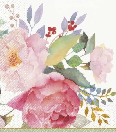 Decoupage Paper Napkins - Tender Bouquet