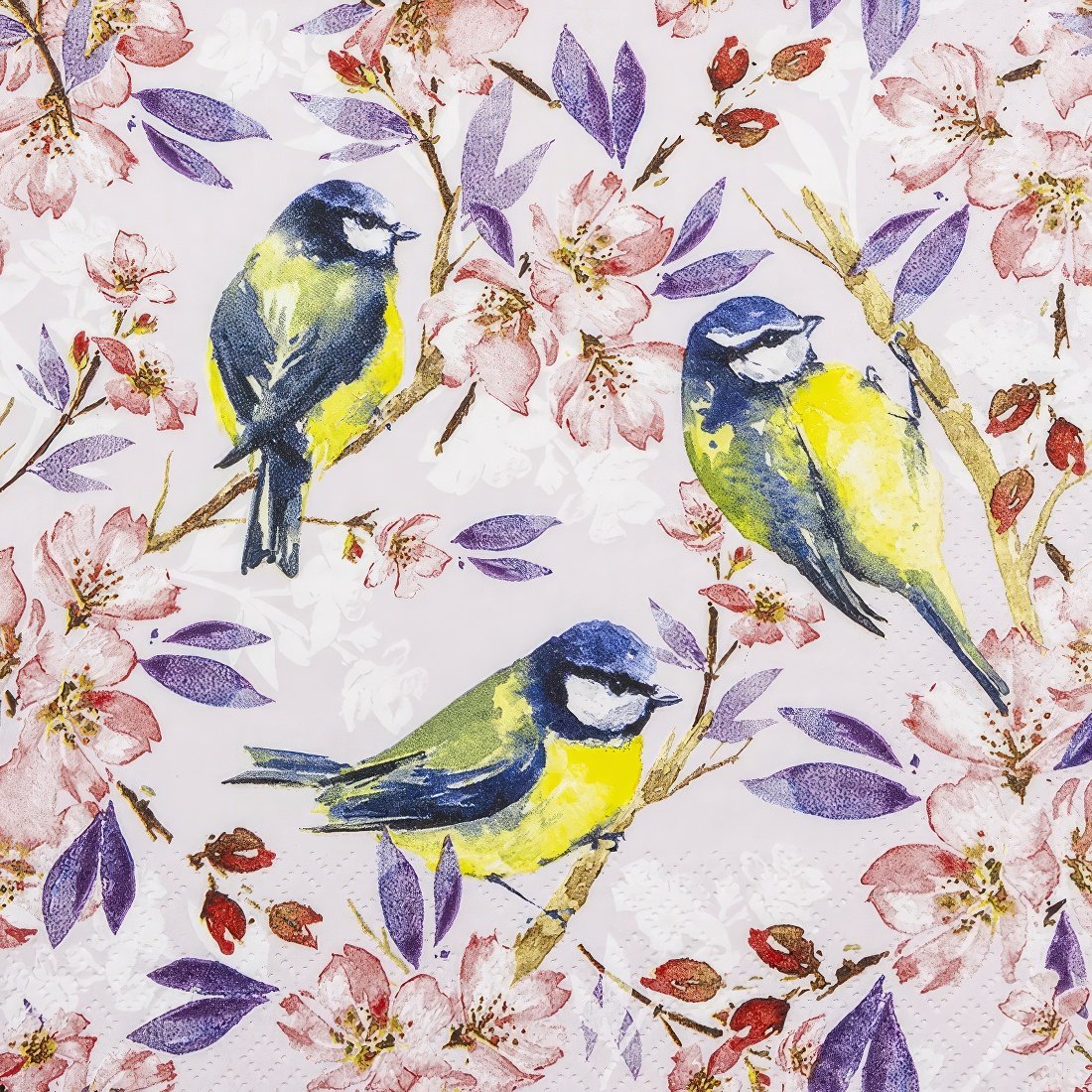 Decoupage Paper Napkins - Blue Tits - The Tissue Store Decoupage Paper Napkins - Blue Tits