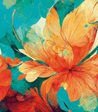Decoupage Paper Napkins - Zen Abstract Flower