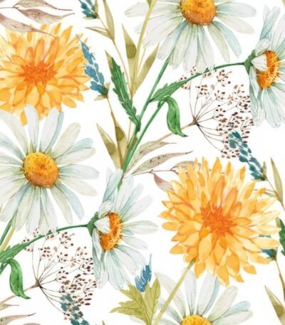 Decoupage Paper Napkins - Marigolds And Wildflowers