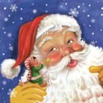 Decoupage Paper Napkins - Santa & Elf