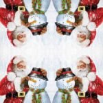 Decoupage Paper Napkins - Santa and Snowman