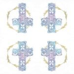 Decoupage Paper Napkins - Cross Blue