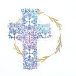 Decoupage Paper Napkins - Cross Blue