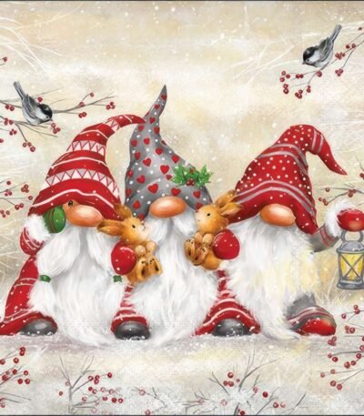 Decoupage Paper Napkins - Three Dwarfs