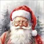 Decoupage Paper Napkins - Happy Santa