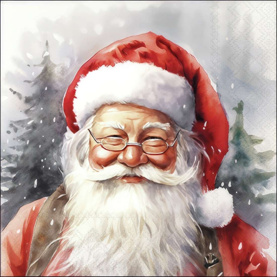 Decoupage Paper Napkins - Happy Santa - The Tissue Store Decoupage Paper Napkins - Happy Santa