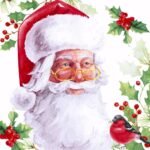 Decoupage Paper Napkins - Vintage Claus