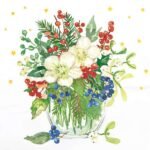 Decoupage Paper Napkins - Christmas Bouquet