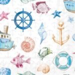 Decoupage Paper Napkins - Coastal Elements