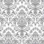 Decoupage Paper Napkins - Baroque Ornament Silver