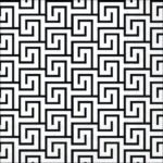 Decoupage Paper Napkins - Greek Key White/Black