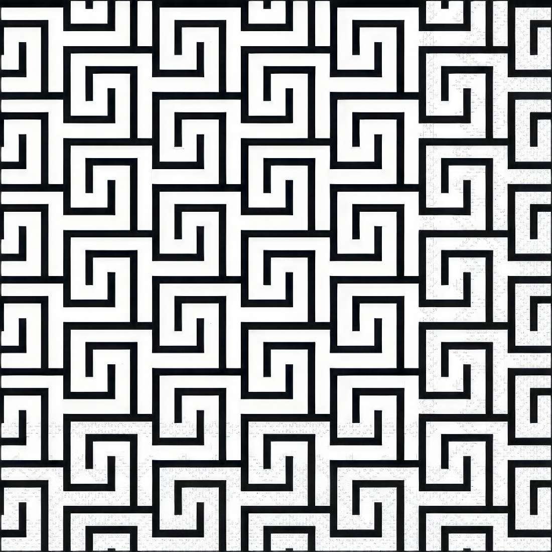 Decoupage Paper Napkins - Greek Key White/Black - The Tissue Store Decoupage Paper Napkins - Greek Key White/Black