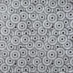 Decoupage Paper Napkins - Rosettes Festives Black white