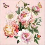 Decoupage Paper Napkins - Peony Bouquet
