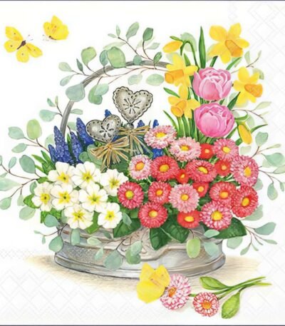 Decoupage Paper Napkins - Spring Flowers Decoration