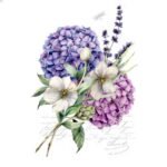 Decoupage Paper Napkins - Ramillete de Hortensias