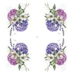 Decoupage Paper Napkins - Ramillete de Hortensias