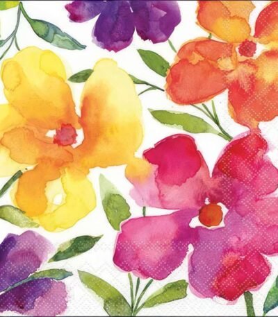 Decoupage Paper Napkins - Happy Bloomers