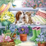 Decoupage Paper Napkins - Bench Friends