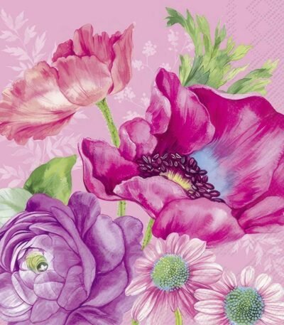Decoupage Paper Napkins - Joleen Pink