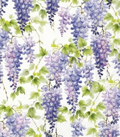 Decoupage Paper Napkins - Purple Wisteria