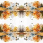 Decoupage Paper Napkins - Mallard Ducks At Autumn Pond