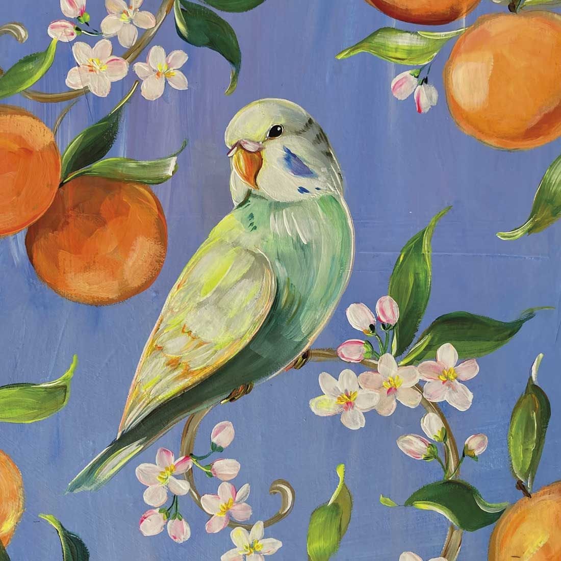 Decoupage Paper Napkins - Perruche Et Oranges - The Tissue Store Decoupage Paper Napkins - Perruche Et Oranges