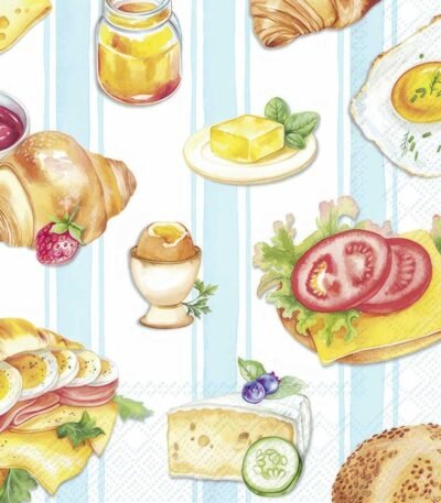 Decoupage Paper Napkins - Start Your Day Light Blue