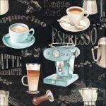 Decoupage Paper Napkins - Barista Black