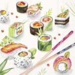 Decoupage Paper Napkins - Sushi