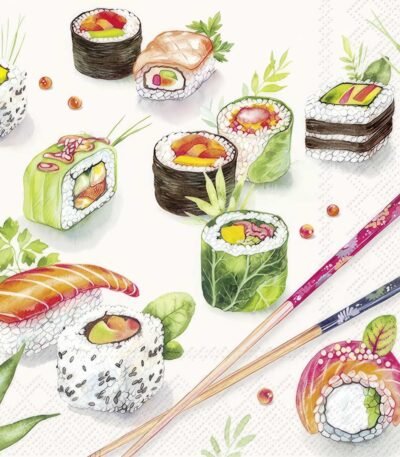 Decoupage Paper Napkins - Sushi