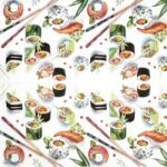 Decoupage Paper Napkins - Sushi