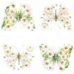 Decoupage Paper Napkins - Papillon & Marguerites