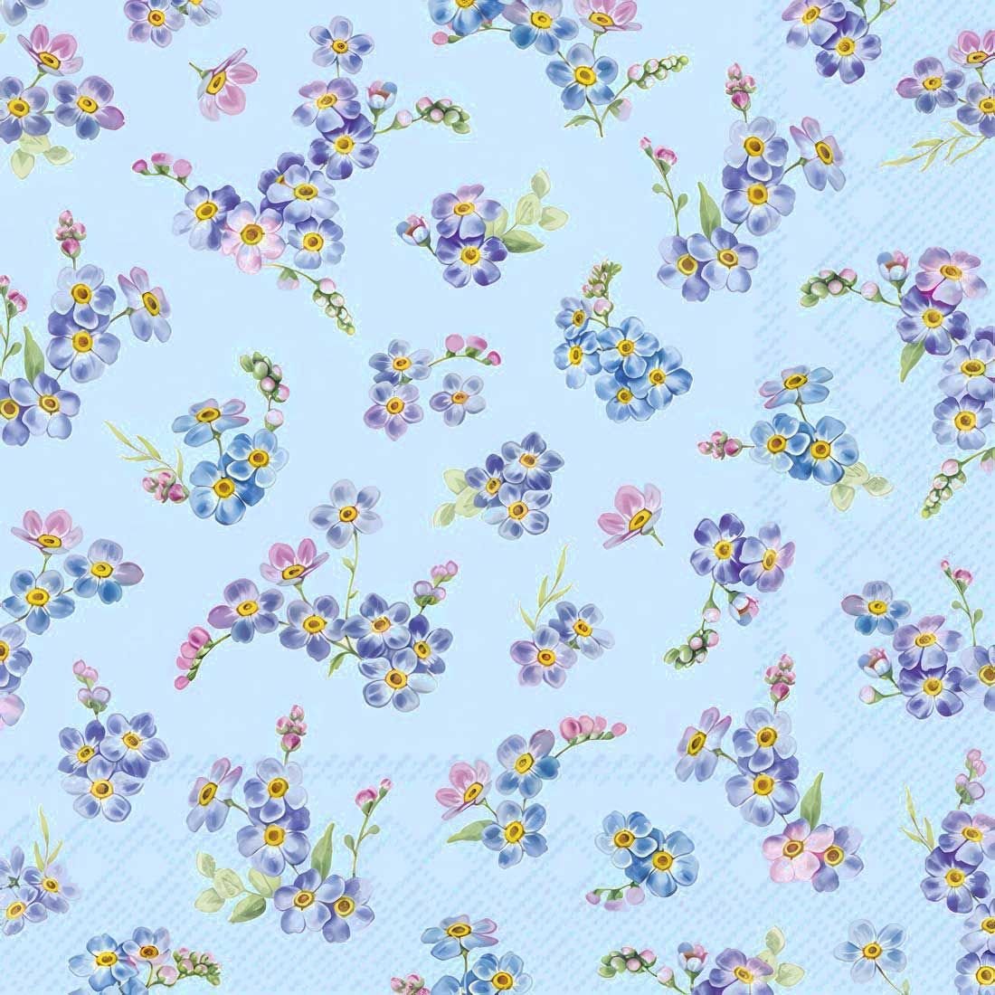 Decoupage Paper Napkins - Valeria Blue - The Tissue Store Decoupage Paper Napkins - Valeria Blue