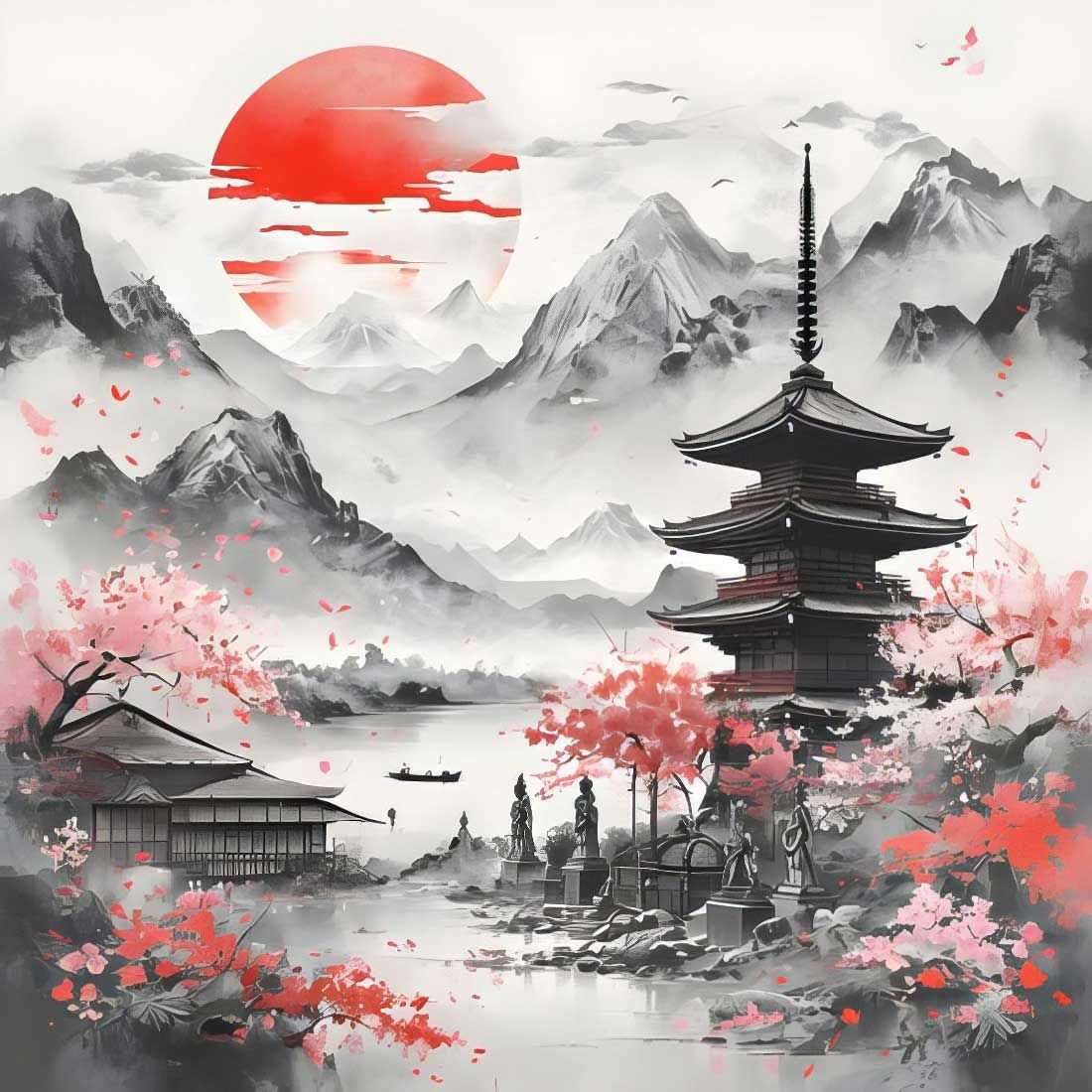 Decoupage Paper Napkins - Asian Day - The Tissue Store Decoupage Paper Napkins - Asian Day