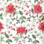 Decoupage Paper Napkins - Watercolour Poinsettia