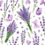 Decoupage Paper Napkins - Lavender With Violet Butterflies