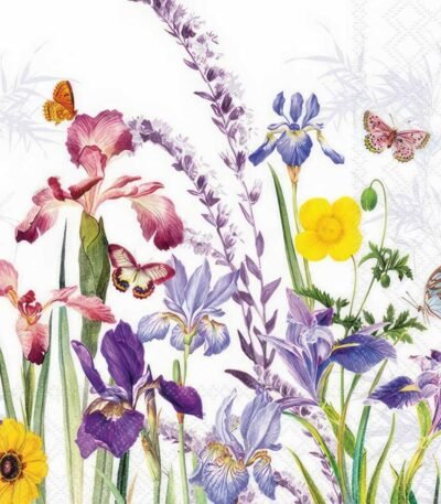Decoupage Paper Napkins - Iris Garden