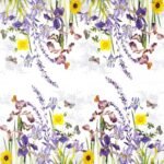 Decoupage Paper Napkins - Iris Garden