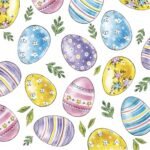 Decoupage Paper Napkins - Watercolour Easter Eggs
