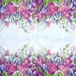 Decoupage Paper Napkins - Crocus Light Blue