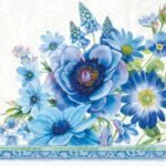 Decoupage Paper Napkins - Springtime Blues